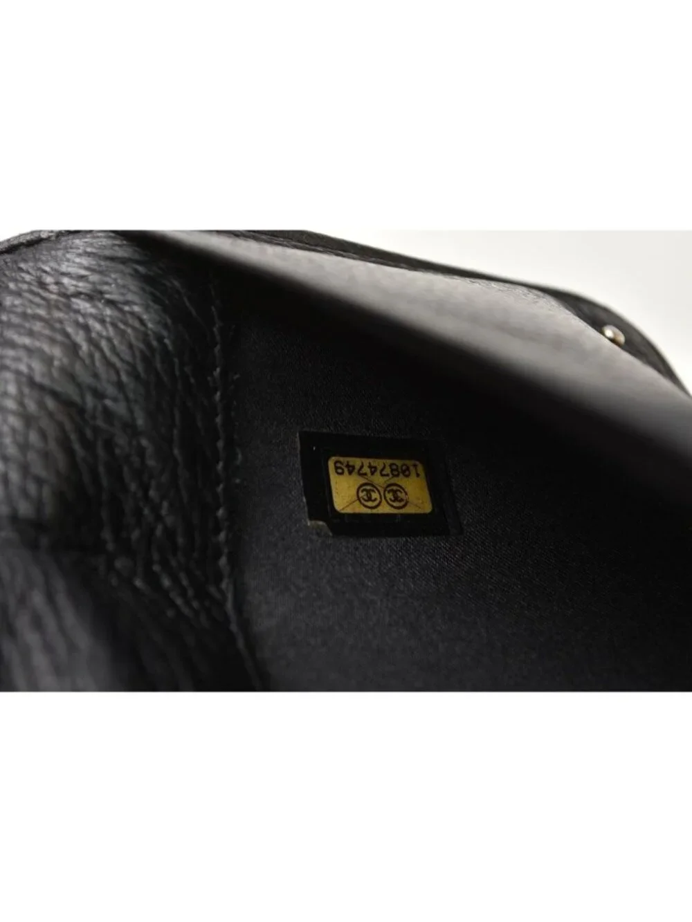 Chanel Wallet Vintage CC Stitch CC Logo Black